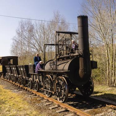 stockton and darlington railway S&DR200 The replica of Locomotion no. 1 being tested on the Weardale Railway, April 2025. Photos_ Graeme Watt on behalf of S&DR200(1).jpeg